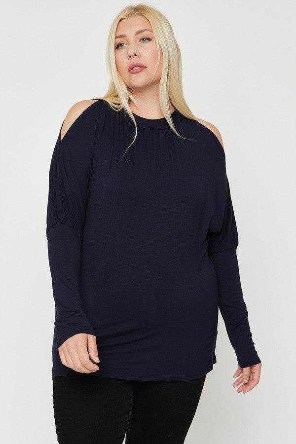 Long Sleeves Solid Top - Lola Diva's Boutique
