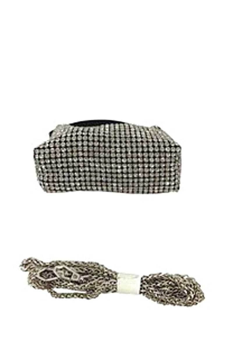 Fashion Chic Rhinestone Handle Clutch Bag - Lola Diva's Boutique