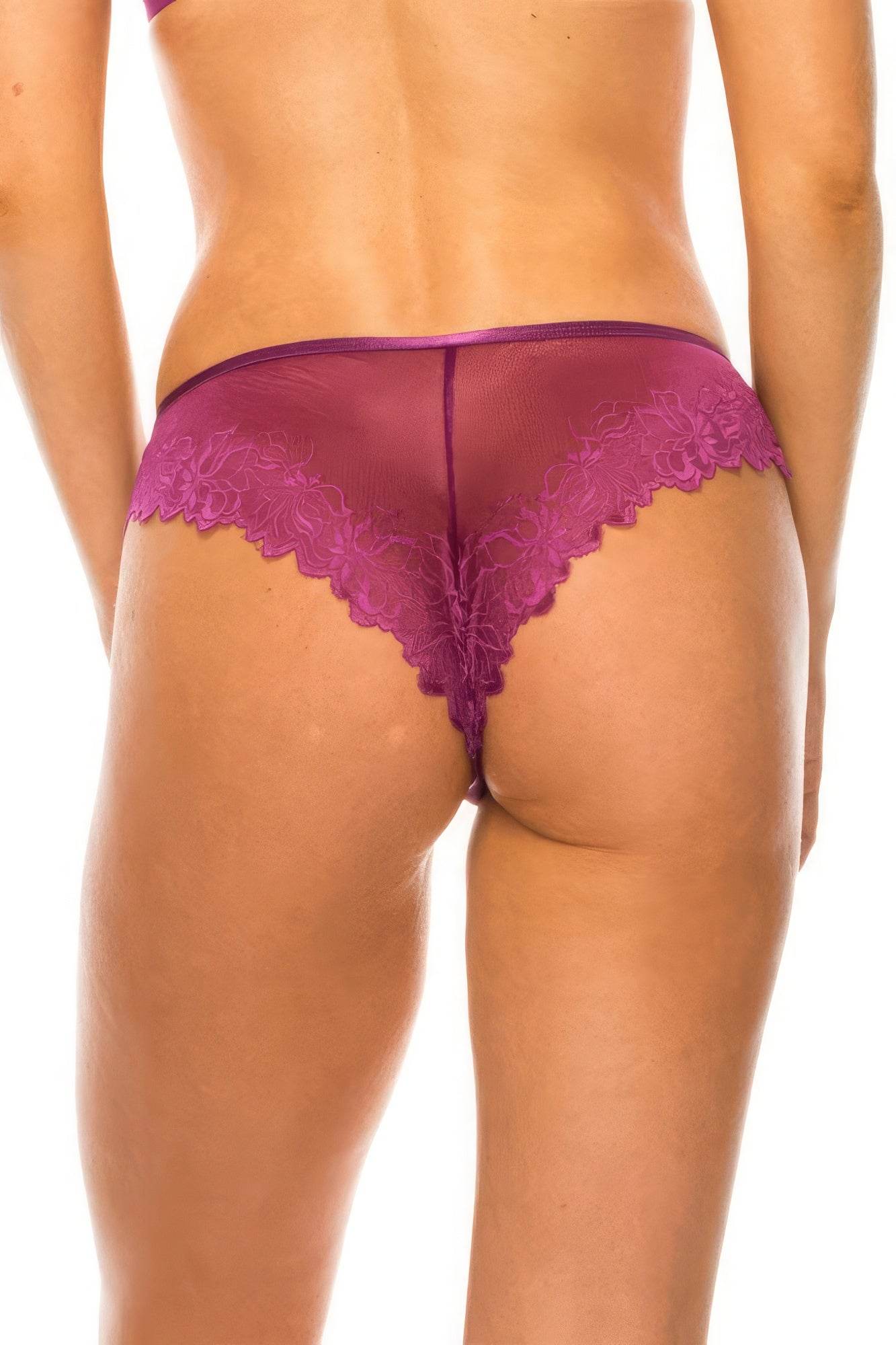 Back Floral Lace Panty - Lola Diva's Boutique