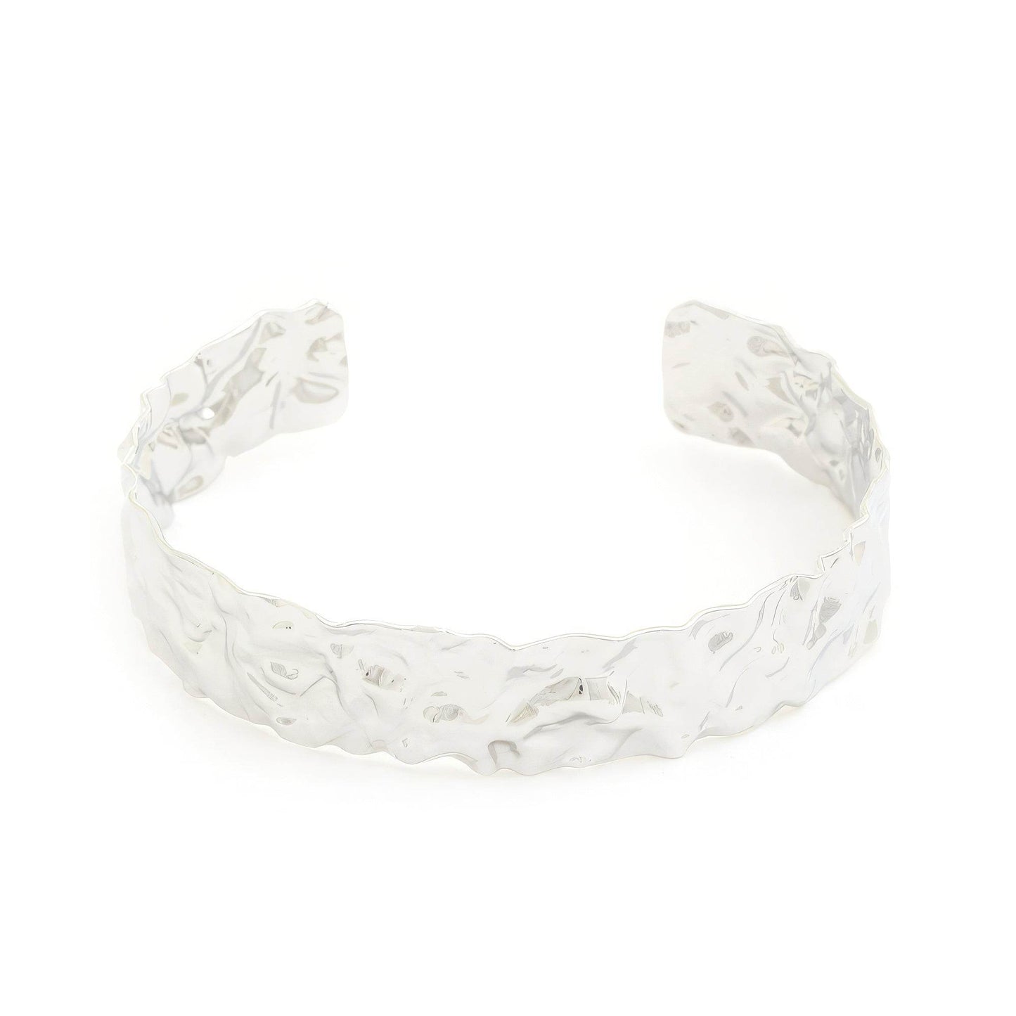 Hammered Metal Cuff Bracelet - Lola Diva's Boutique