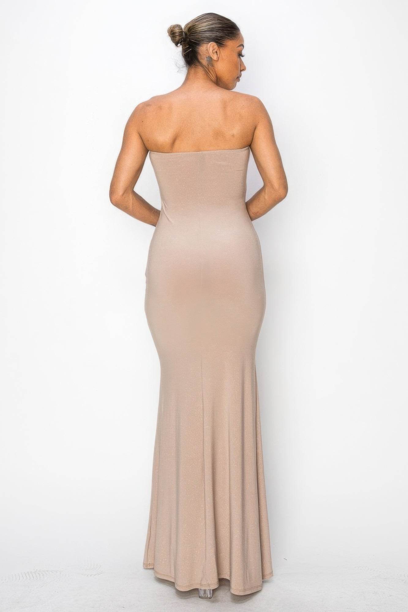Glitter Ity Tube Maxi Dress - Lola Diva's Boutique