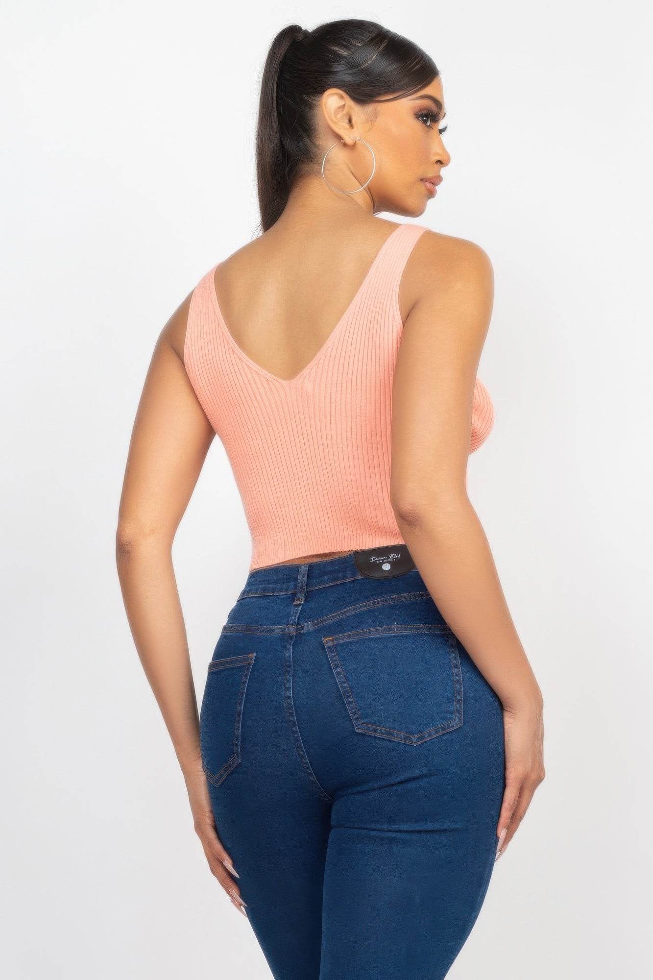 Crop Tank Top & Cardigan Sweater Set - Lola Diva's Boutique