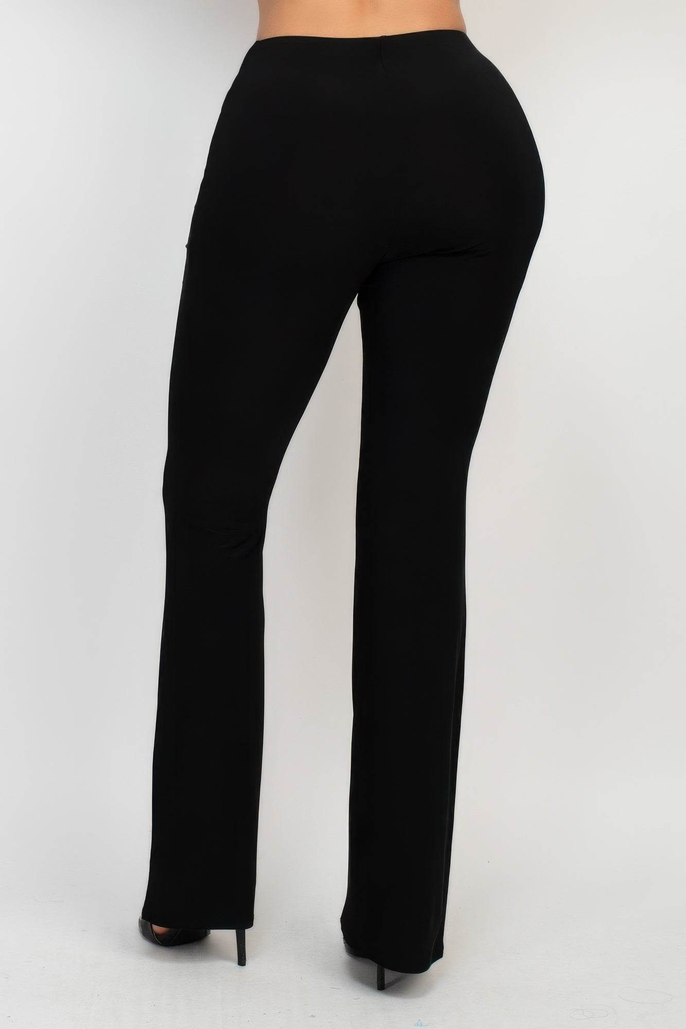 Fit And Flare Elastic Casual Pants - Lola Diva's Boutique