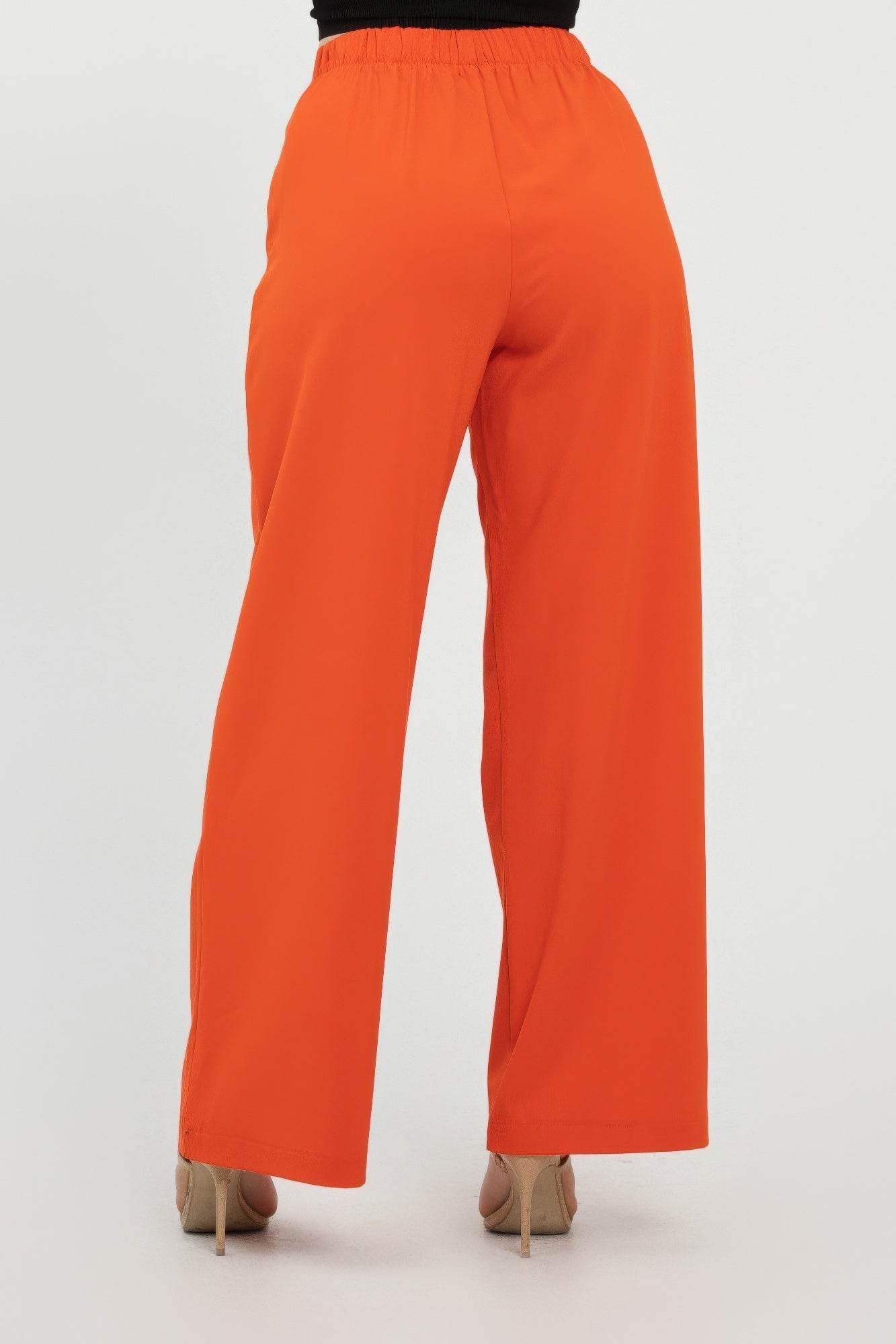 Front Button Fold-over Inside Zipper Pants - Lola Diva's Boutique