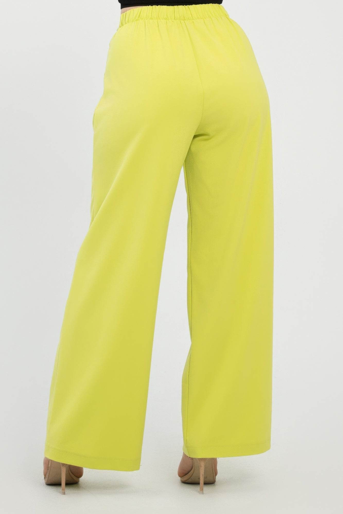 Front Button Fold-over Inside Zipper Pants - Lola Diva's Boutique