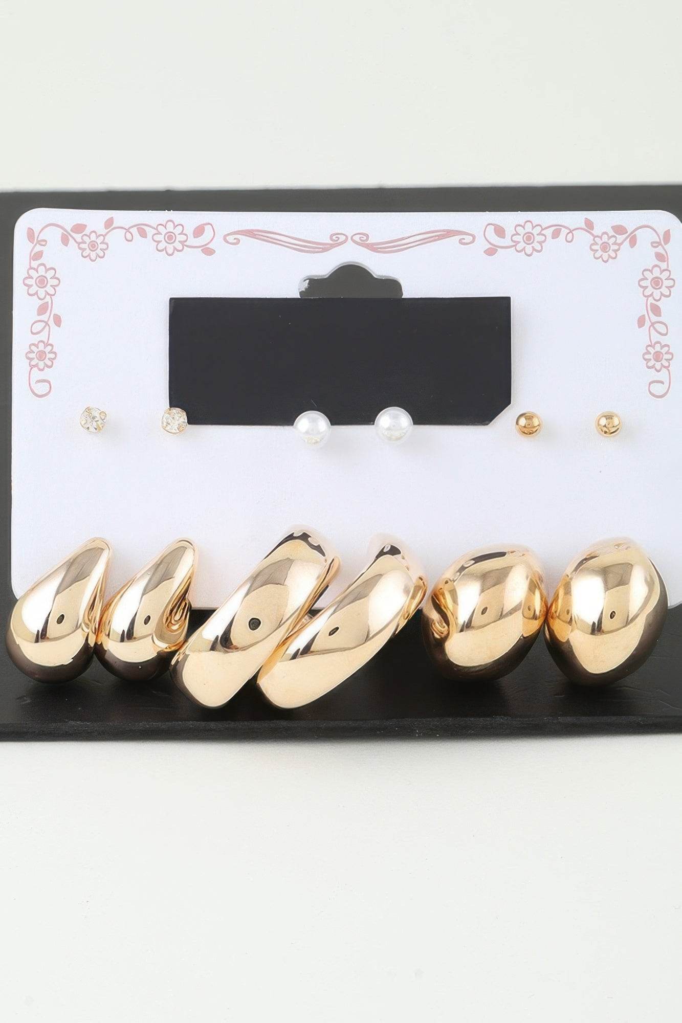 Multi Shiny Modern Hoop Earrings Set - Lola Diva's Boutique
