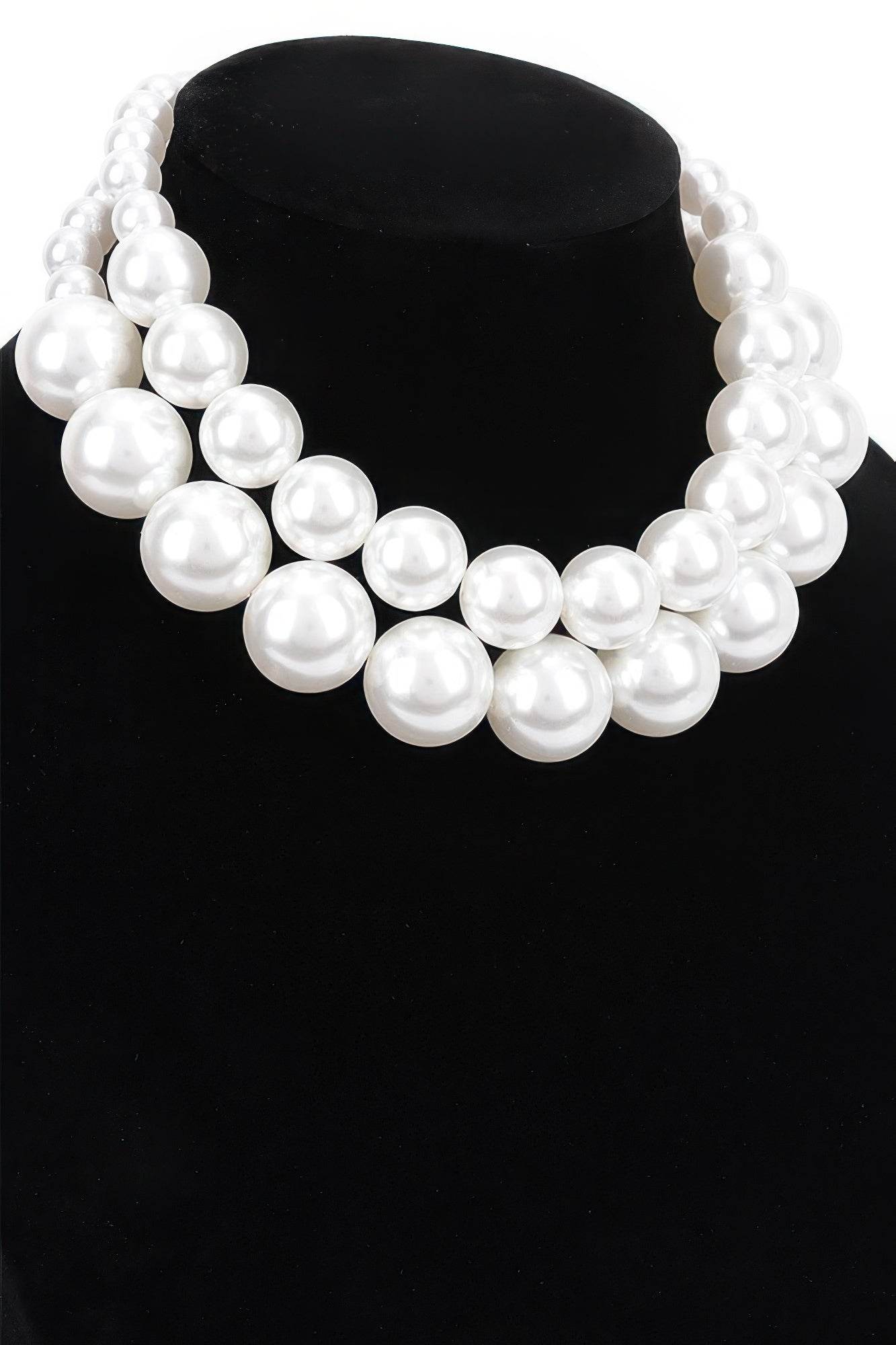 Faux Pearl Multi Necklace - Lola Diva's Boutique