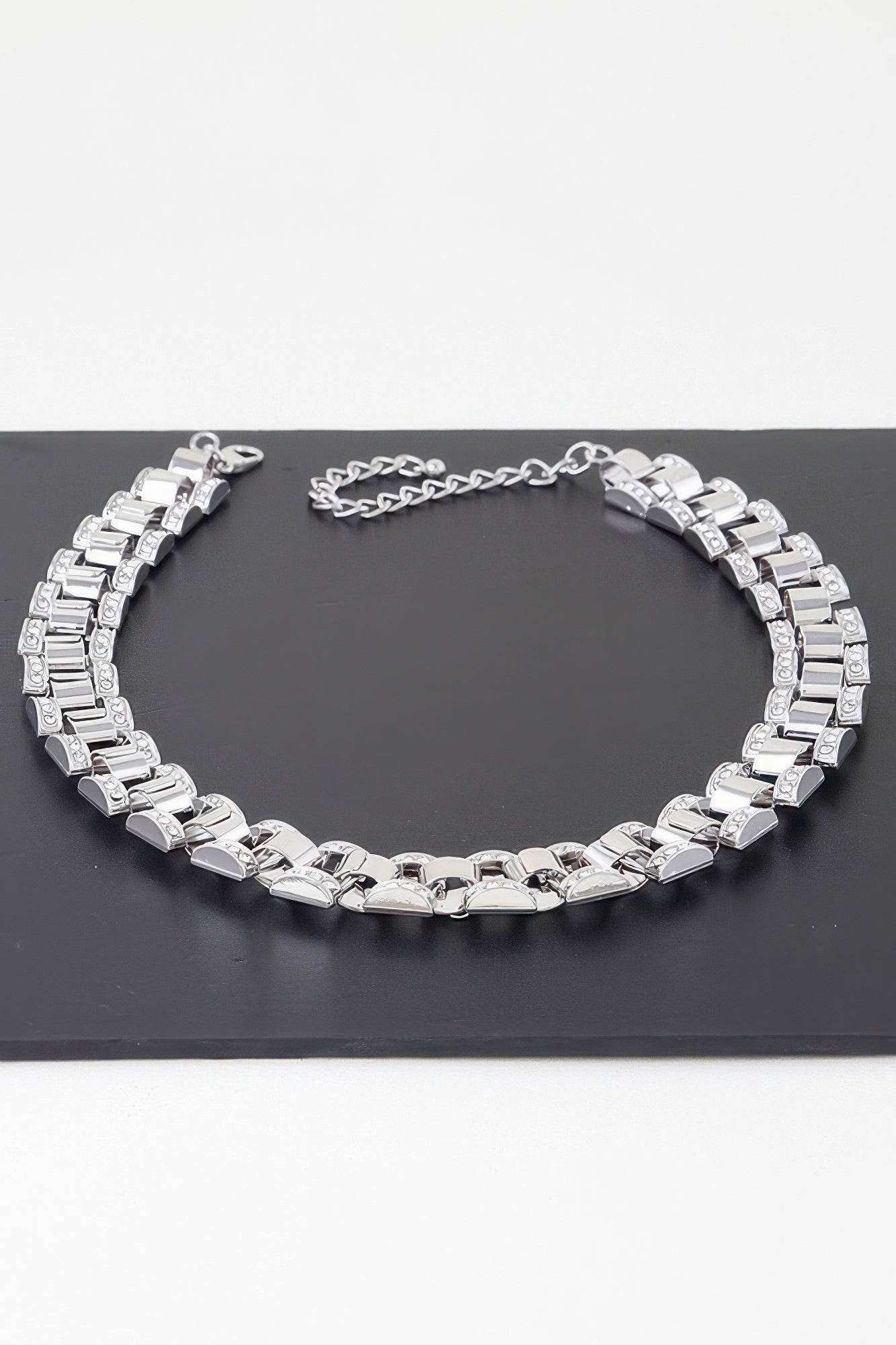 Jeweled Box Chain Necklacee - Lola Diva's Boutique