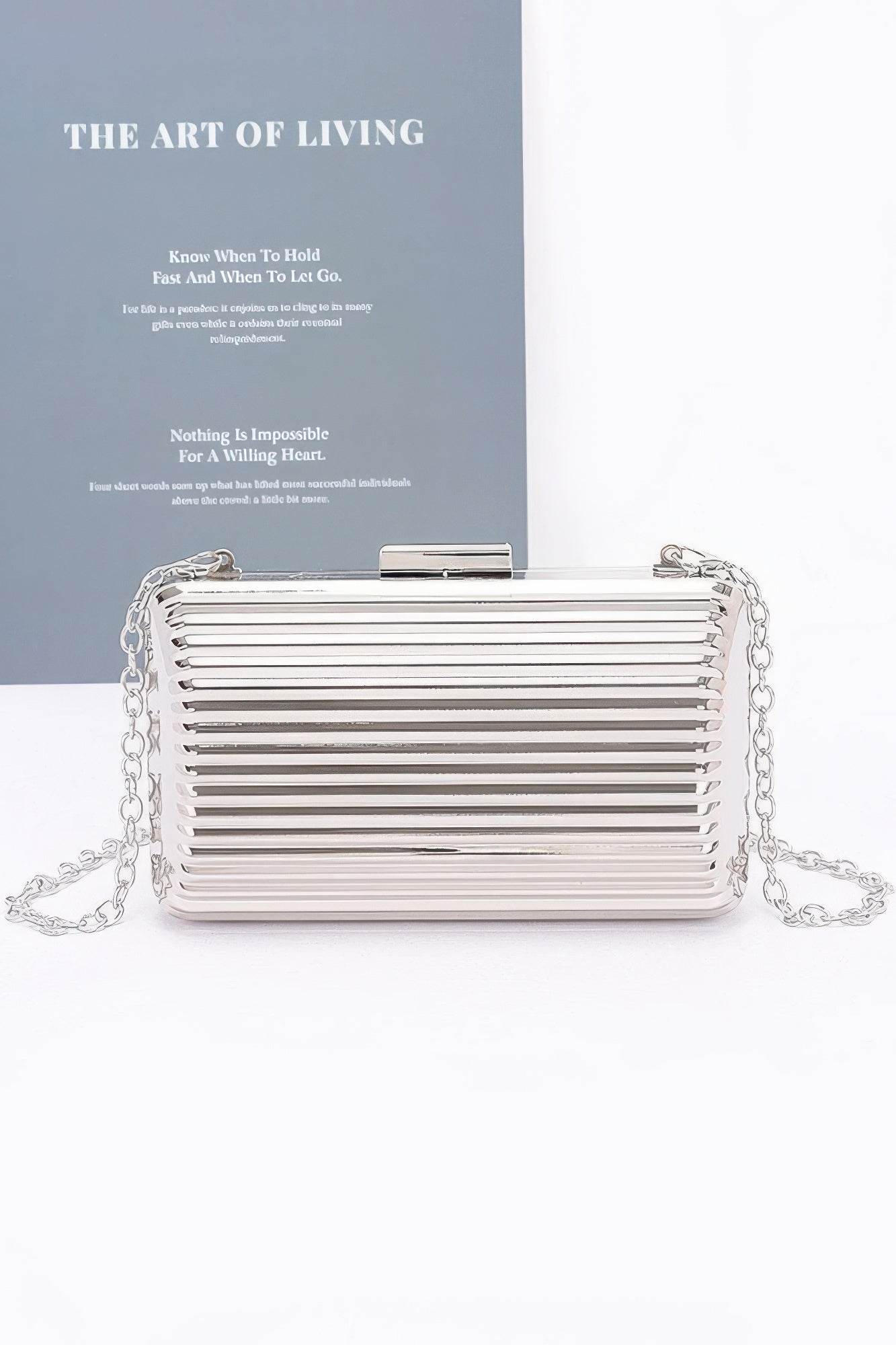 Metal Case Clutch - Lola Diva's Boutique