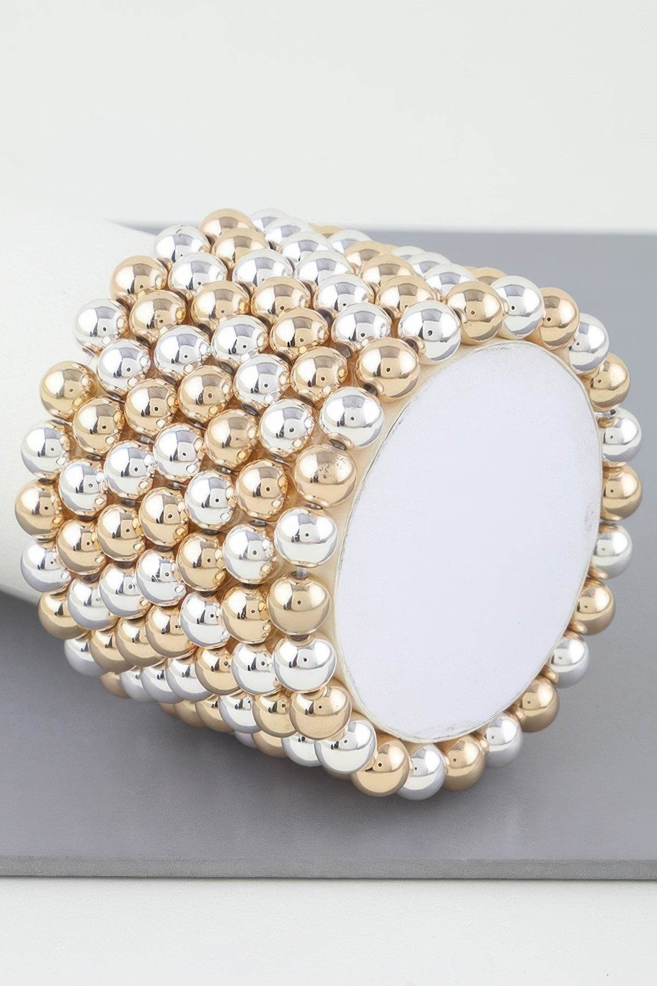 Multi Beaded Cuff Bracelet - Lola Diva's Boutique