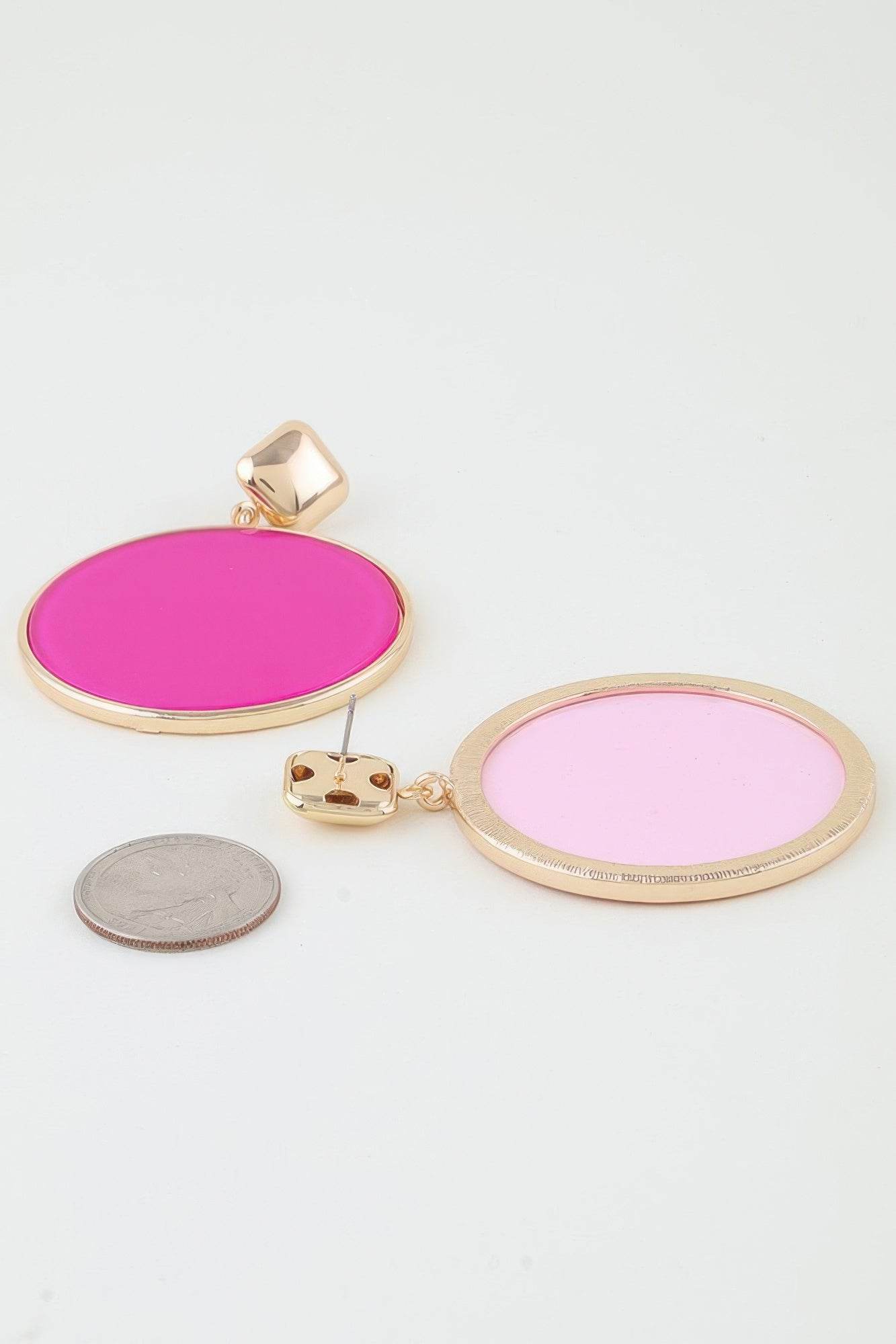 Bright Playful Circle Drop Earrings - Lola Diva's Boutique