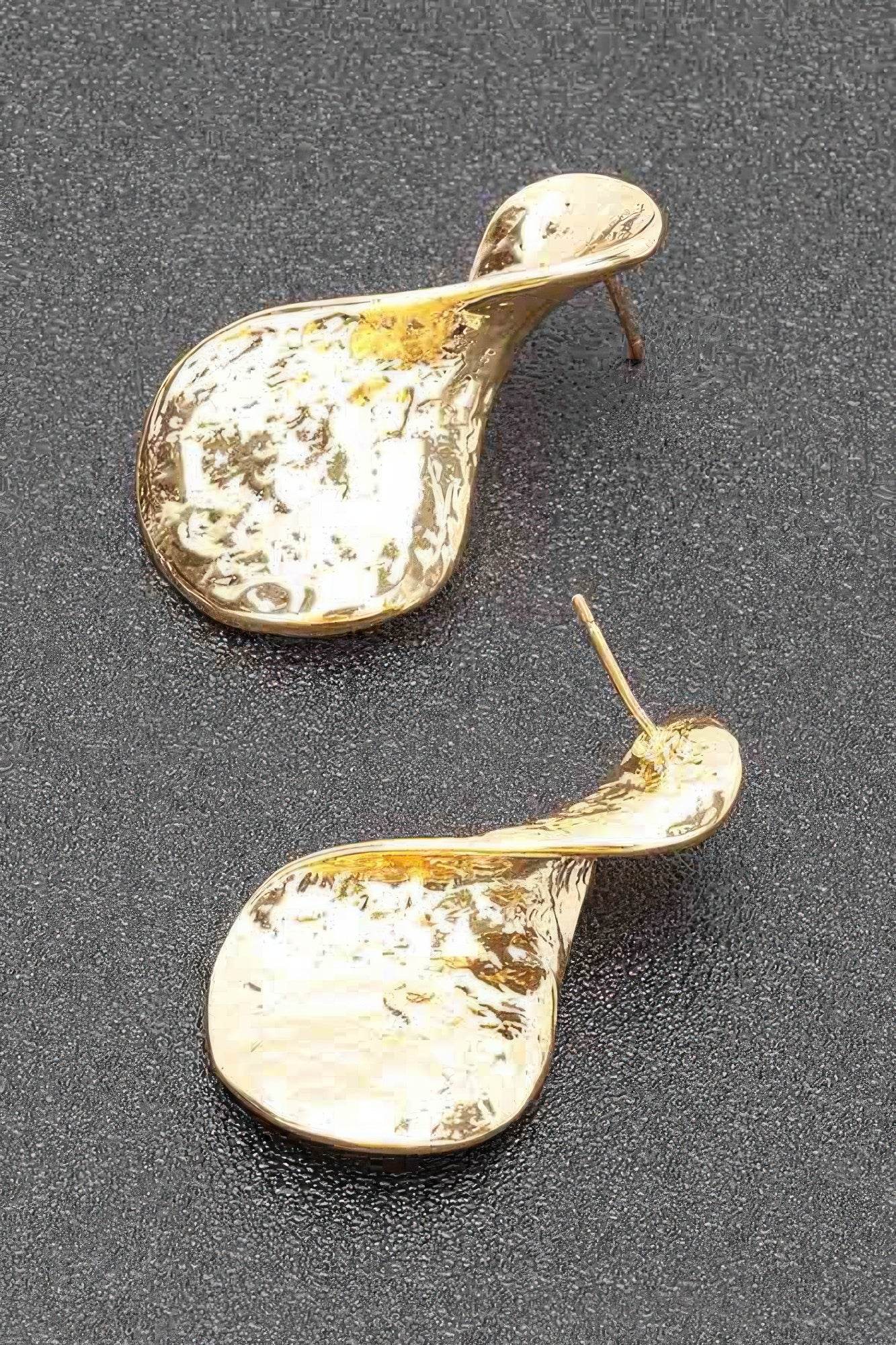 Gold Plated Metal Earring - Lola Diva's Boutique
