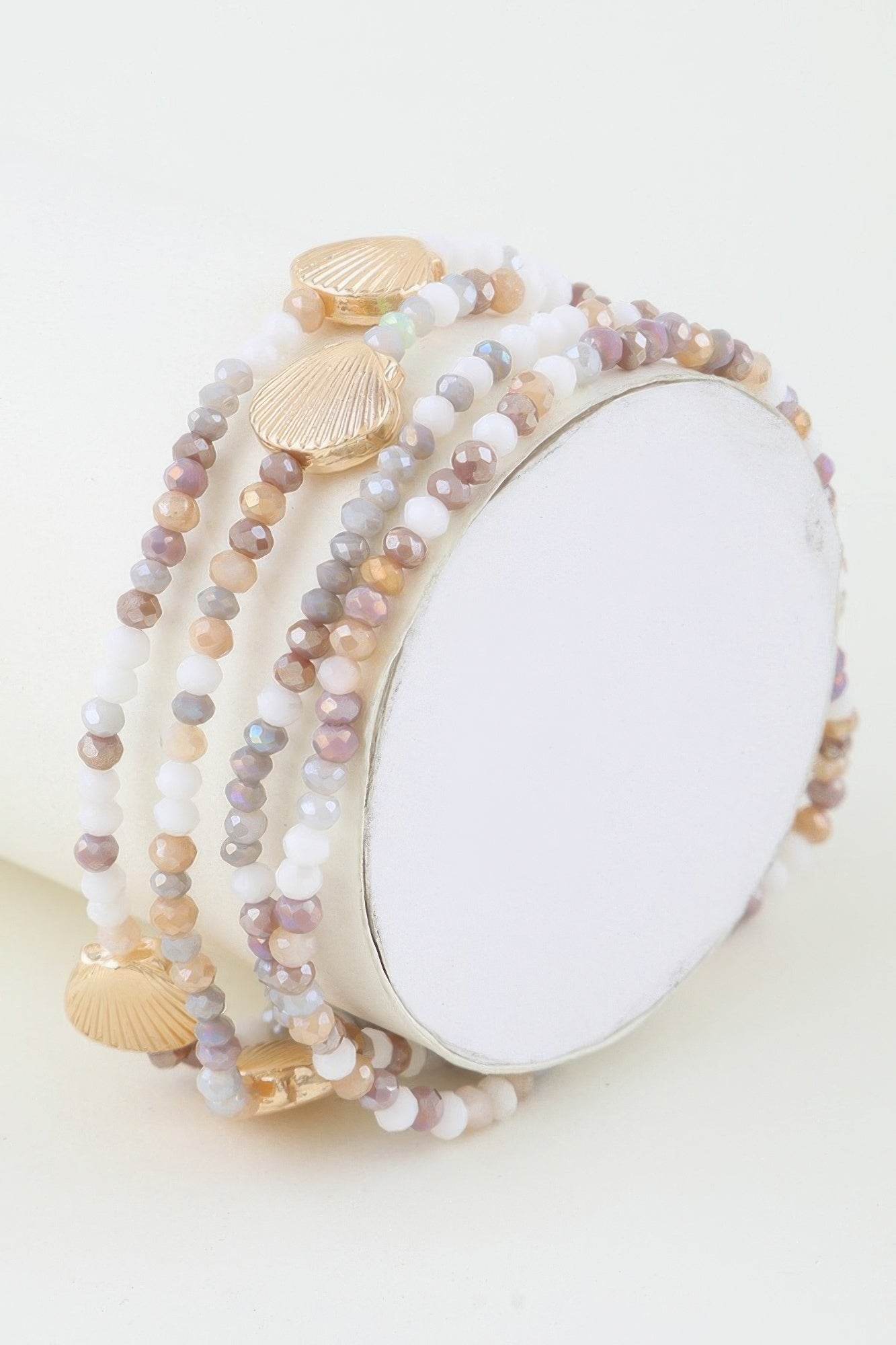 Multi Seashell Beaded Bracelet - Lola Diva's Boutique