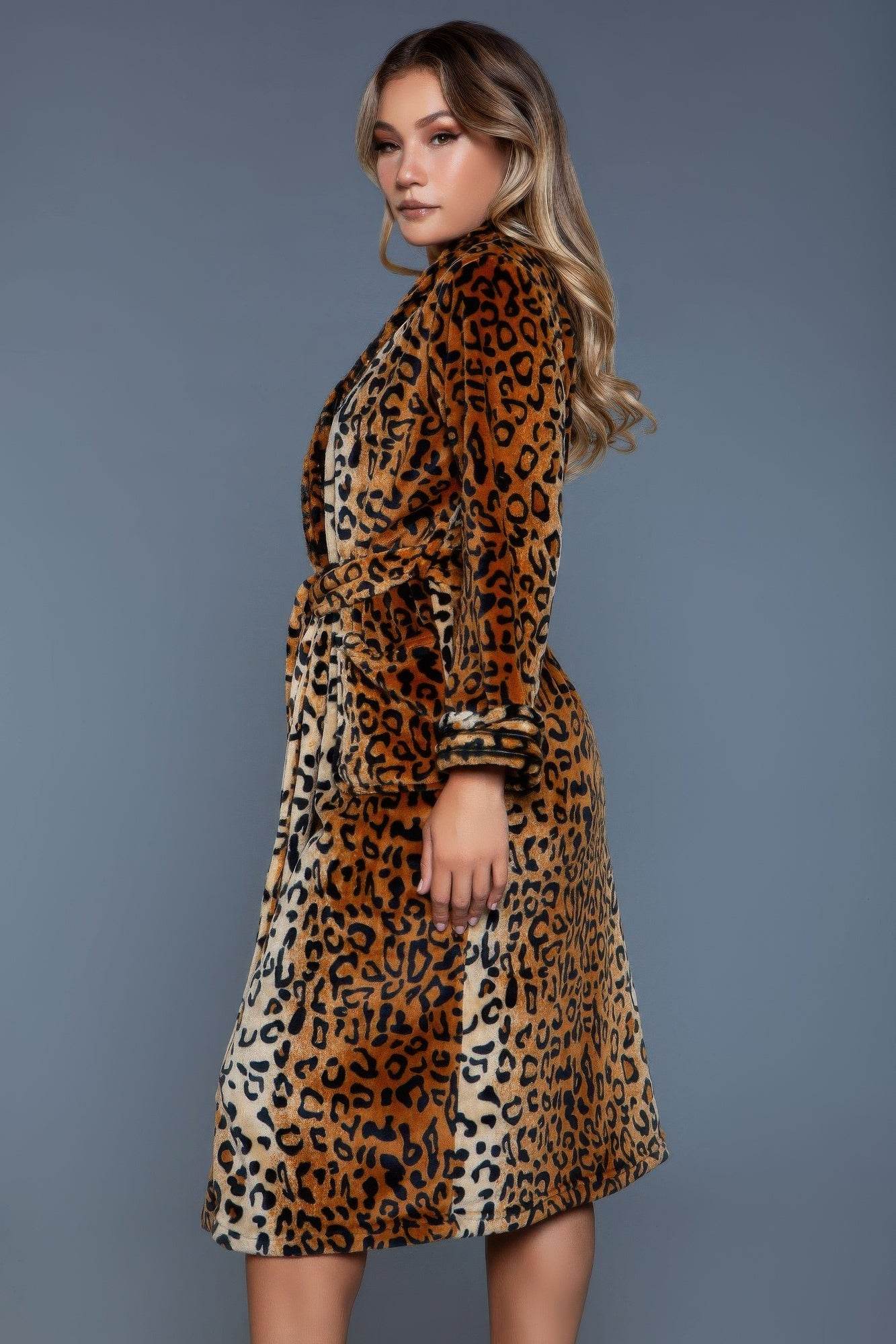 Leopard Robe - Lola Diva's Boutique