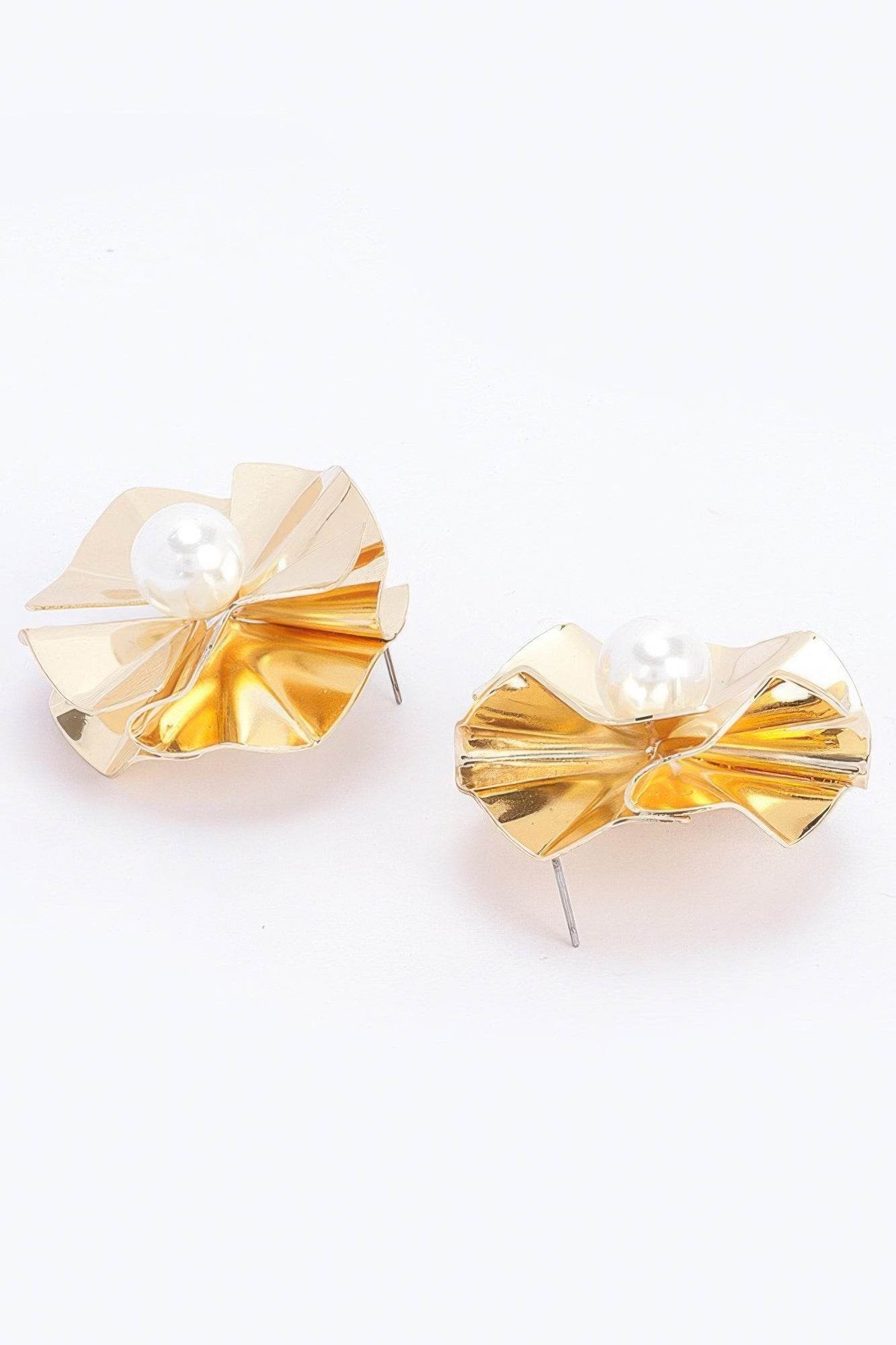 Faux Pearl Metal Earring - Lola Diva's Boutique