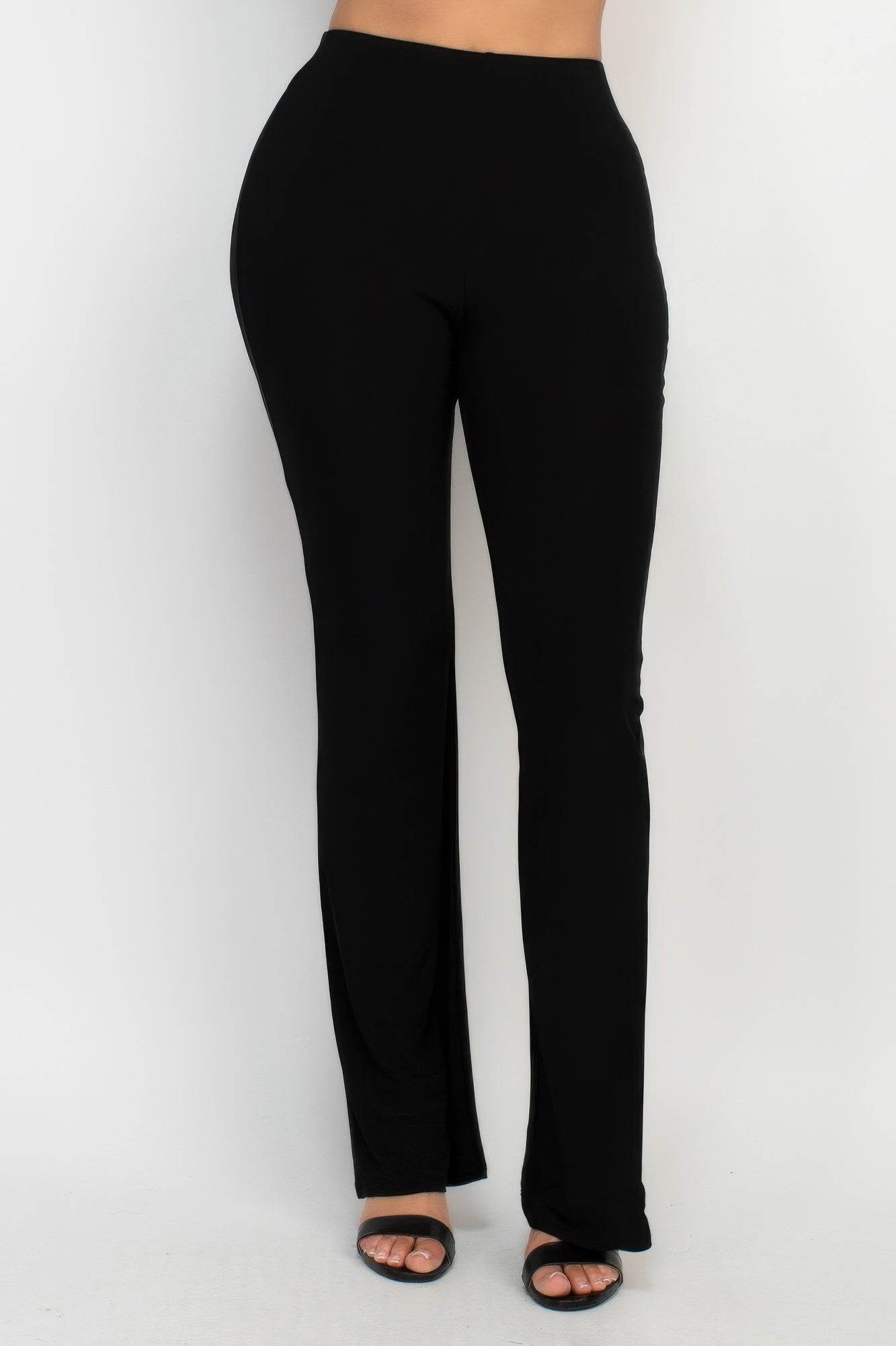 Fit And Flare Elastic Casual Pants - Lola Diva's Boutique