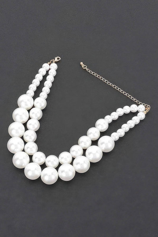 Faux Pearl Multi Necklace - Lola Diva's Boutique